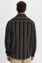 Men's Relax Fit Comfortable Cut Sports Collar Striped Lumberjack Shirt - 7