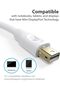 محول كابل Mini DisplayPort إلى HDMI (1.8 متر / 6 قدم) - أبيض، مطلي بالذهب - 5