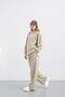 Haki̇ Women's O Oversized Pique Textured Wide-Leg Top and Bottom Set