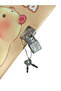 Capybara Scrapbook (Diary) Locked Notebook 80 Sheets - Capybara with Toy - 2