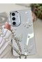 Galaxy A15 Compatible 3D Designed Mirrored Toy Charm Butterfly Silicone Case - 3