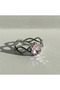 Adjustable Pink Stone Swan Lake Odette Ring