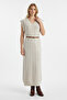 V-Neck Sleeveless Knit Patterned Midi Knitwear Dress Soft Texture & Loose Fit - 8