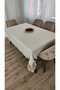 Gardenya Linen Seamless French Guipure Tablecloth