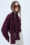 Plum Shawl Detailed Regular Fit Modal Fabric Blouse Alc-X14653 - 4