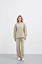 Haki̇ Women's O Oversized Pique Textured Wide-Leg Top and Bottom Set - 3