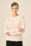 Women's Pearl Detailed Sweater Ecru 25103
