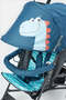 Blue Dinosaur Baby Stroller - 4