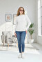 Women's Half High Neck Bodycron Ribbed Knit -Stylish- Blouse - 5