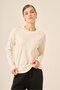 Women's Pearl Detailed Sweater Ecru 25103 - 2