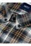 Regular Fit Winter Long Sleeve Button-Up Collar Plaid Multi-Color Shirt 3870t - 2