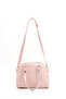 Crinkled Textured Pink Shk205 Faux Leather Zippered Single Compartment Adjustable Strap Hand, Arm and Shoulder Bag - 5