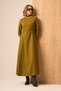 Women's Suede Dress Oil Green 31219 - 2