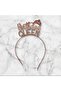 Birthday Quenn Crown with Stones Rose Metal Special Design - 2