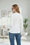 Women's Half High Neck Bodycron Ribbed Knit -Stylish- Blouse - 7