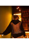 Sparkle Detail Rhinestone-Back Hoodie - 3