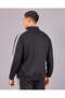 Men Black High Neck Zip Open Sweatshrirt - 3