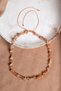 Certified Natural Stone Sunstone-Citrinenatural Cut Macrame Necklace Odt014 - 2