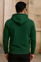Men's Winter Pocketed Green Oversized Sweatshirt - 5