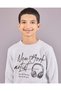 Senior Boys Grey New York Print Sweatshirt - 4