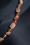 Certified Natural Stone Sunstone-Citrinenatural Cut Macrame Necklace Odt014 - 3