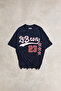 Lebron 23 Basketball Streetwear Navy Blue Oversized Unisex Short Sleeve Tshirt