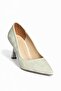 V820151604 Beige Fabric Thin Heeled Women's Evening Dress Shoes - 7