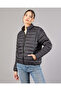 Women Black Quilted Jacket