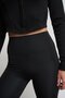 Women's High Waist Steel Fleece-Lined Diving Fabric Leggings Cty-Abr-1558 - 4