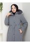 Women's New Season Fully Padded Hooded Nova Fabric Young Sports Long Coat Overcoat 11.75Kmk - 7