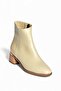 V518971109 Beige Low Heel Women's Boots - 5