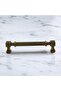 Furniture Drawer Kitchen Cabinet Cupboard Handles Kulb 12.8 cm 128 mm Striped Metal Antique Yellow Handle - 2