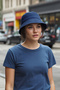 Uv Sun Protection Bucket Hat Foldable Cross Outdoor Navy Blue Beach Sea Hat Bucket Hat - 3