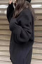 Women's Oversized Pocket Buttoned V-Neck Knitwear Cardigan - 4