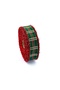 New Year Ribbon 2.5 cm X 1 Mt – Red Glitter Fringed, High-Quality Production, Eye-Catching Style Woven Ribbon - 6