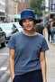 Uv Sun Protection Bucket Hat Foldable Cross Outdoor Navy Blue Beach Sea Hat Bucket Hat - 4