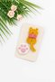 My Cat and Paw Figure Antiallergic Low-Hair Baby Hair Clip Organic Set of 2 Handmade Baby Gift - 8