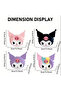 Adjustable Strap Erasable Silicone Sanrio Kuromi Girl's Shoulder Bag Crossbody Bag - 2