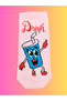 4-Piece Special Series Happy Colorful Flamingo Patterned Socks Fun Comfortable Stylish Design Style Socks - 5