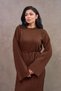 Brown Knitwear Dress - 7