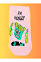 4-Piece Special Series Happy Colorful Flamingo Patterned Socks Fun Comfortable Stylish Design Style Socks - 7