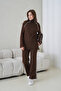 Women's Turtleneck Sweater Pants Two-Piece Knitwear Set - 4