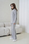 Women's Turtleneck Sweater Pants Two-Piece Knitwear Set - 2