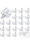 Shelf Support Pegs, 20 Pcs, 5mm, Clear