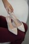 Marcelo Women's Satin Stone Evening Dress Shoes Gold - 5