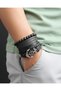 5-Piece Navy Anchor Figure Genuine Leather Bracelet Men's Bracelet Real Leather Bracelet Set - 2