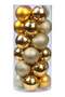 5 in 1 Christmas tree 150 cm, golden and red ball, star and string light - 4