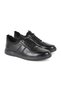 H1067 Men's Leather Casual Shoes Black - 3