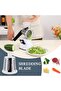 Rotary Cheese Grater with 3 Replaceable Drum Blades (Green) - 3