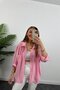 Low Shoulder Fabric Oversize Shirt - 2
